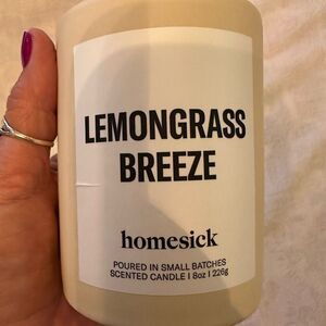 Homesick Brand Candle Lemongrass Breeze 8 Oz.